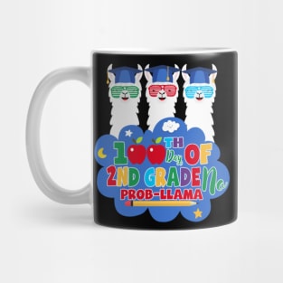 100 Days of 2nd Grade No Probllama Llama Mug